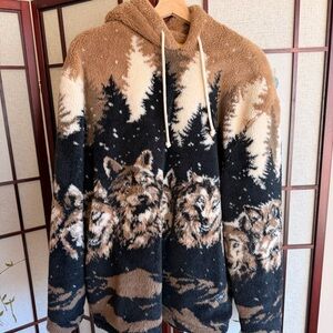 KITH Merrick Wolves Sherpa Hoodie